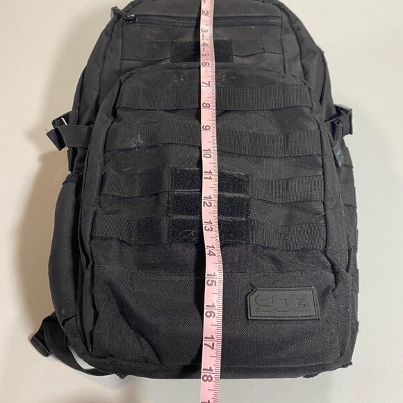 SOG 40L Tactical Backpack Black Durable Nylon Water-Resistant Multiple Compartme - Picture 3 of 10